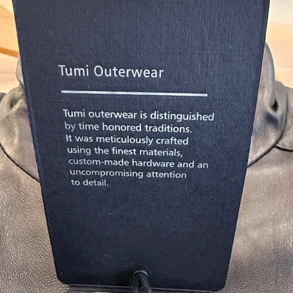 Tumi Dark Brown rainproof Leather Jacket